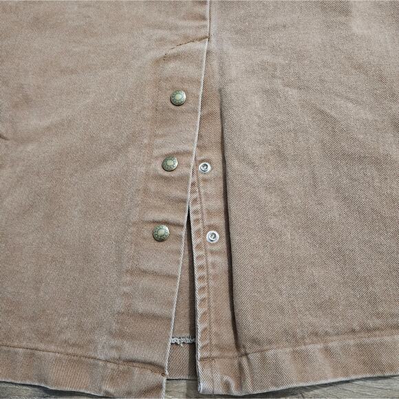 Best American Clothing Company Heavy Duty Cowgirl Brown Midi Denim Skirt - Picture 8 of 10